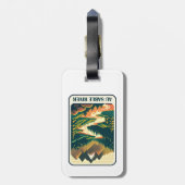 オーセーブルリバーミシガンカラー ラゲッジタグ (裏面縦)