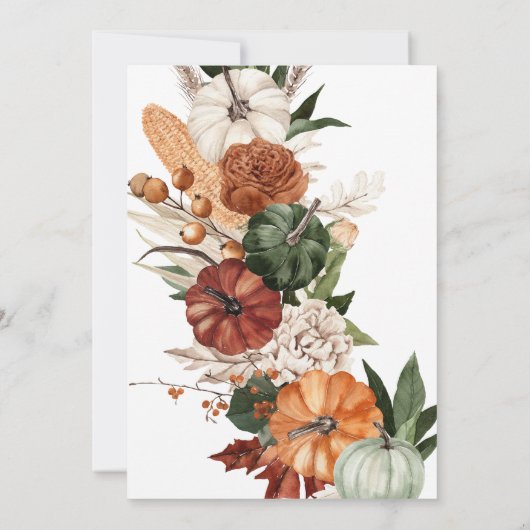 オーソサンクスギビングディナー招待状 招待状 (裏面)