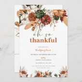 オーソサンクスギビングディナー招待状 招待状 (正面/裏面)