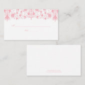 オーソドスエレガントバプテスマメッセージカード プレイスカード (正面/裏面)