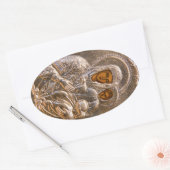 オーソドックスのアイコン 楕円形シール (封筒)