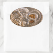 オーソドックスのアイコン 楕円形シール (バッグ)