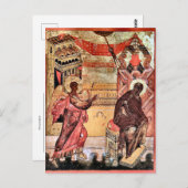 オーソドックスのキリスト教ビザンチンのアイコンを宣言 ポストカード (正面/裏面)