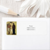 オーソドックスのキリスト教ビザンチンのアイコンを宣言 ラベル (インサイチュ)