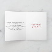 オーソドックスのクリスマスカード 招待状 (内部)