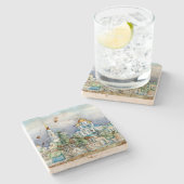 オーソドックスの小さな都市ザドンスクアクアレル ストーンコースター (横)