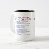 オーソドックスシンボルや象徴トップ10 ツートーンマグカップ (正面左)