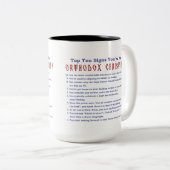 オーソドックスシンボルや象徴トップ10 ツートーンマグカップ (正面右)