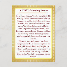 オーソドックス児童祈りの言葉カード ポストカード
