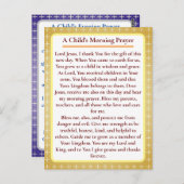 オーソドックス児童祈りの言葉カード ポストカード (正面/裏面)