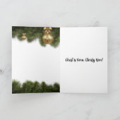 オーソドックス出生クリスマスカード シーズンカード (内部)