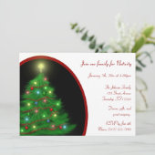 オーソドックス出生 – 美しいツリー招待状 招待状 (スタンド正面)