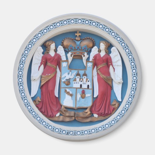 オーソドックス天使シール宗教シンボルstucco timiso マグネット (正面)