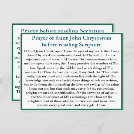 オーソドックス祈りの言葉読の聖なる書物、 経典カード ポストカード