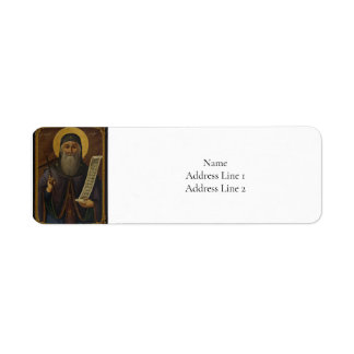 オーソドックス素晴らしキリスト教アイコン聖アンソニー ラベル