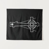 オーソドックスCeltic Crossバージョン2 タペストリー (正面(横))