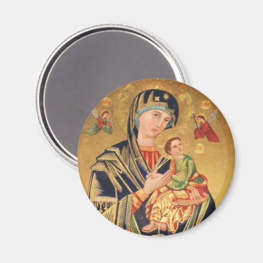 オーソドッロシアのクスのヴァージン – メアリーとベビーイエス マグネット (正面/裏面)