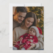 オーソファミリースメリークリスマスカード – ホリデー応援 シーズンカード (正面)