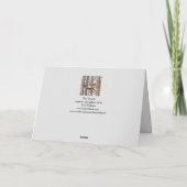 オータエレガントムキツネウッズツリー秋絵画ズポエトリー カード (裏面)