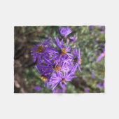 オータムのパープルグロー フリースブランケット (正面(横))