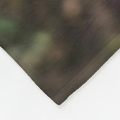 オータムのパープルグロー フリースブランケット (角)