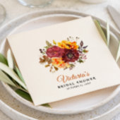 オータムをテーマにした紙ナプキン、標準的なカクテルサイズ スタンダードカクテルナプキン