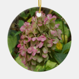 オータムアジャイア開花ウィズゴールデンホスタ葉ズ セラミックオーナメント