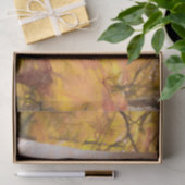 オータムイエロースケッチアートフォレスト葉樺の木ツリー 薄葉紙 (ギフト)