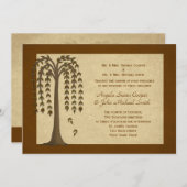 オータムウィローツリー結婚式招待状 招待状 (正面/裏面)