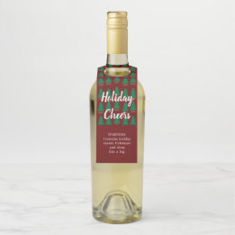 オータムウィンターレ素朴ッドホリデおもしろいー応援 ボトルネックタグ