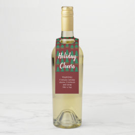 オータムウィンターレ素朴ッドホリデおもしろいー応援 ボトルネックタグ