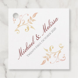 オータムウェディングスワール フェイバータグ