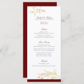 オータムウェディングスワール メニュー (正面/裏面)