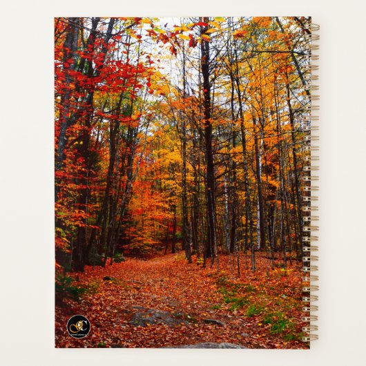 オータムウッズニューハンプシャーやる気を起こさせる引用文 プランナー手帳 (裏面)