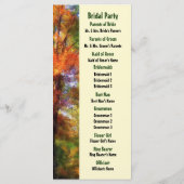 オータムウッズ結婚式 プログラム (裏面)