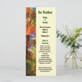 オータムウッズ結婚式 プログラム (スタンド正面)