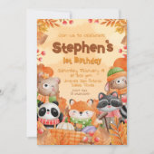 オータムウッドランズ誕生日 招待状 (正面)