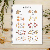 オータムエステティックの子供向けの数字1〜10