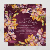 オータムエレガンスブライダルシャワーブランチ 招待状 (正面/裏面)