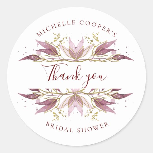 オータムエレガンス サンクス ラウンドシール (正面)