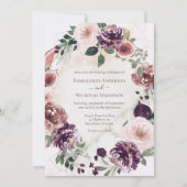 オータムエレガンス フラワウェディング 招待状 (正面)