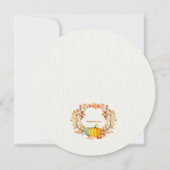 オータムエレメンツのランチョン招待状 招待状 (裏面)