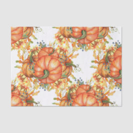 オータムオレンジカボチャイラストレーション 薄葉紙