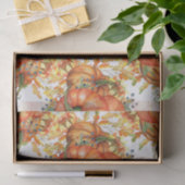 オータムオレンジカボチャイラストレーション 薄葉紙 (ギフト)