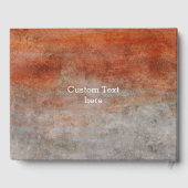 オータムオレンジグレー水彩色結婚ズモノグラム ゲストブック (裏面)