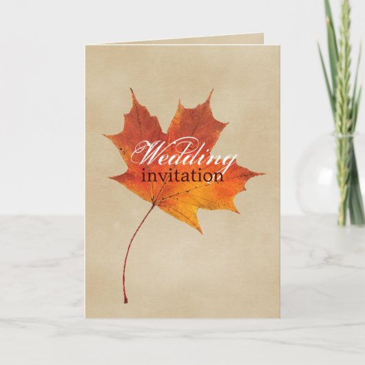 オータムオレンジ秋葉インラブズ 招待状 (正面)