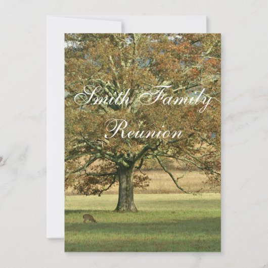 オータムオークツリーファミリー懇親会 招待状 (正面)