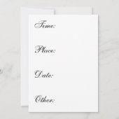 オータムオークツリーファミリー懇親会 招待状 (裏面)