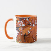 オータムオークリーフフラワー マグカップ (左)