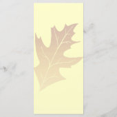 オータムオークリーフ結婚式 プログラム (裏面)